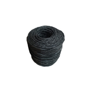 Rollo de rafia negra calibre 30 en presentaciones de 1 kg y 4.5 kg de polipropileno, ideal para múltiples usos
